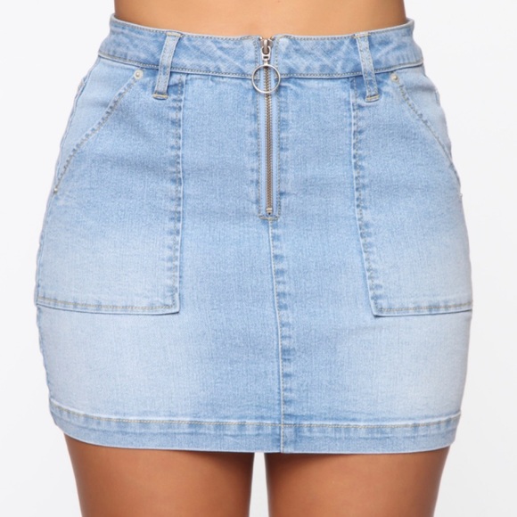 🚨Brand new Fashion Nova blue Jean skirt✨ - Picture 3 of 4